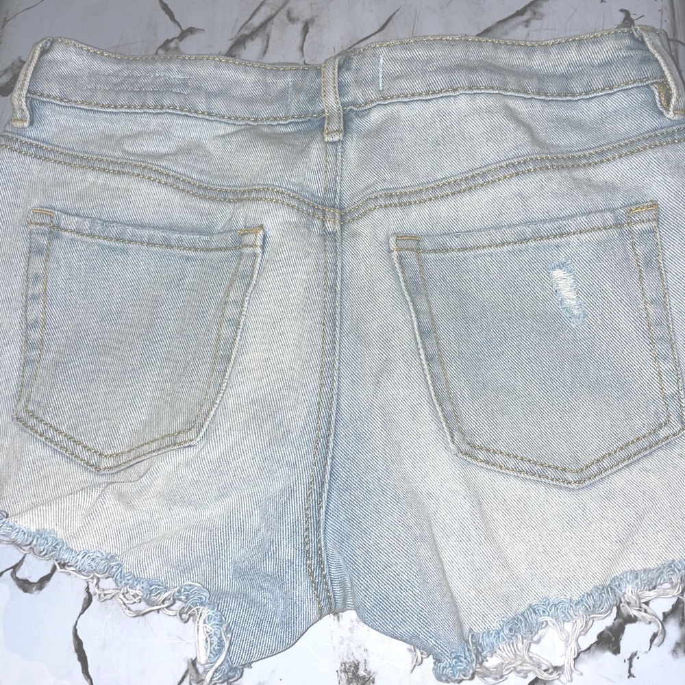 Jean shorts- light & distressed